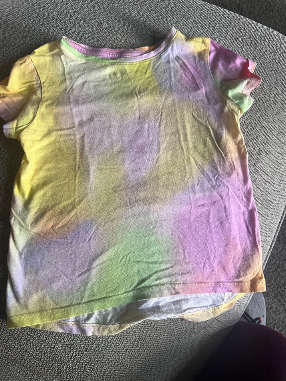 Kids Short Sleeve Rainbow Tie-Dye Tee - Pastel Colors